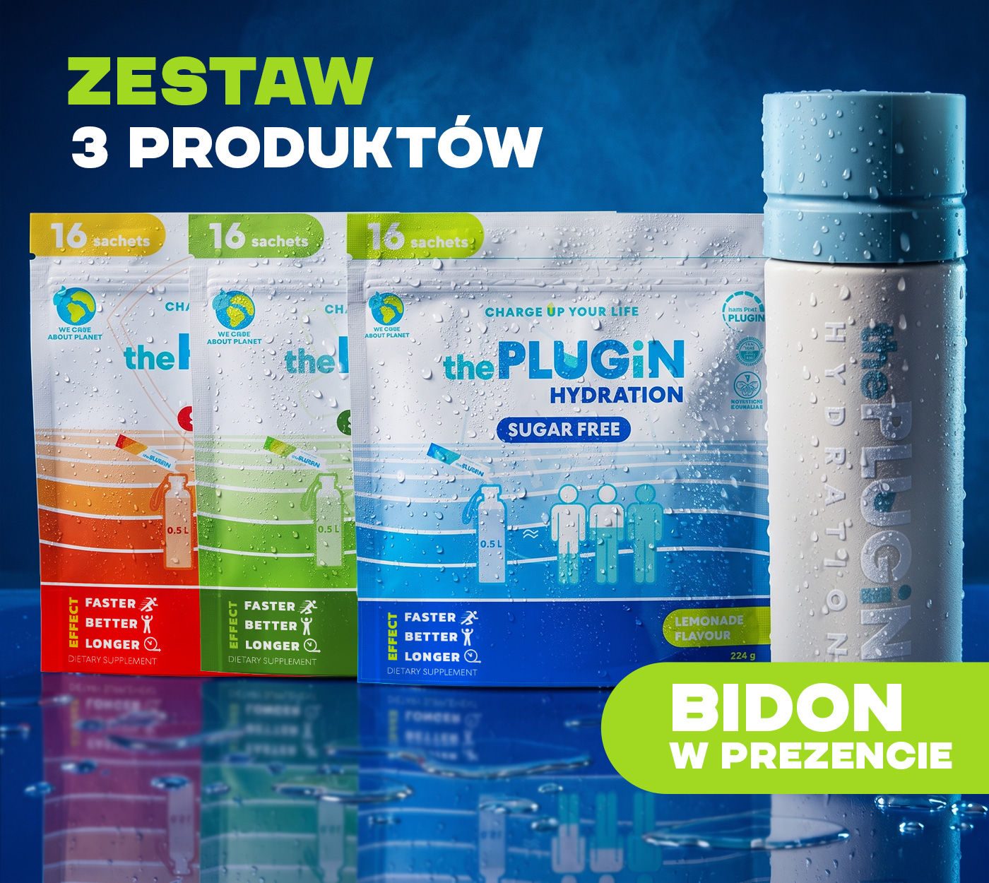 thePLUGiN Masterpack: Zestaw 3 Smaków + Bidon GRATIS